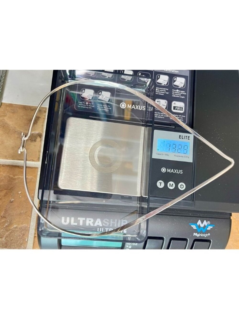 Y2K Artisan 925 Sterling Silver Modernist V Shape Choker Collar Made in Mexico - Picture 5 of 6